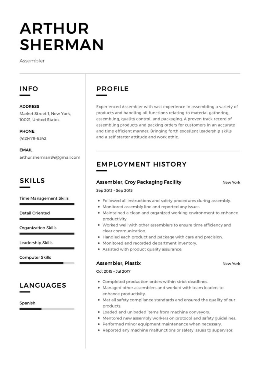 ベルリン resume template