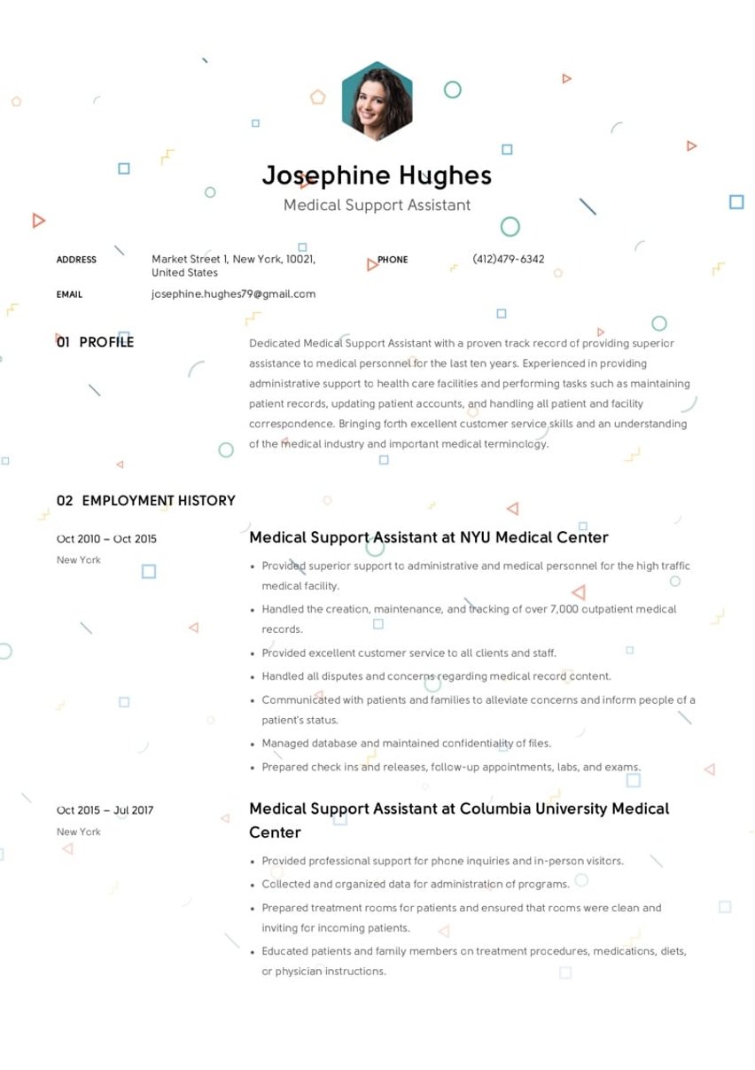 バンクーバー resume template
